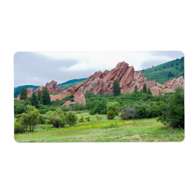 Etiqueta Roxborough Meadows, Montanhas e Espires (Frente)