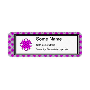 Etiqueta Roxo Clover Ribbon por Kenneth Yoncich