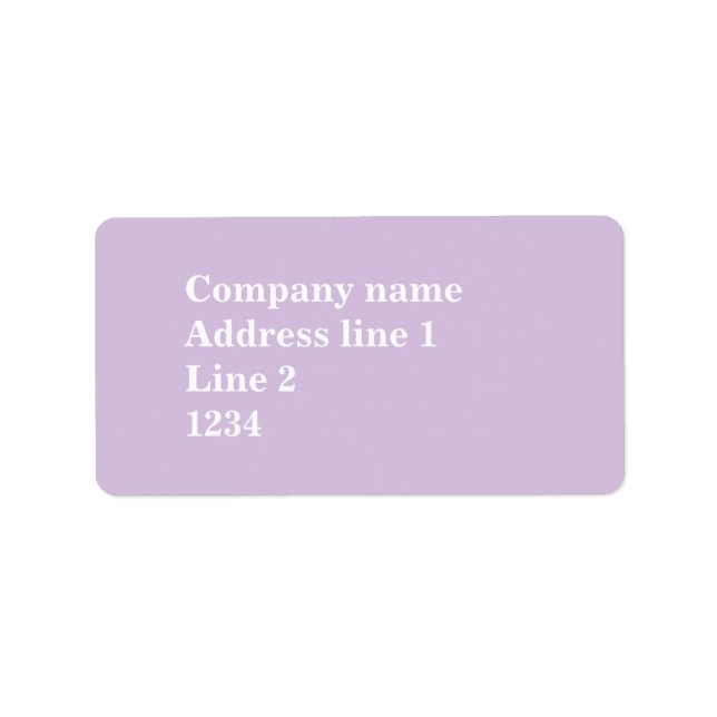 Etiqueta Roxo do istício (Frente)