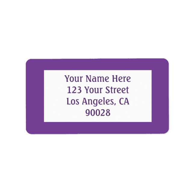 Etiqueta roxo escuro (Frente)