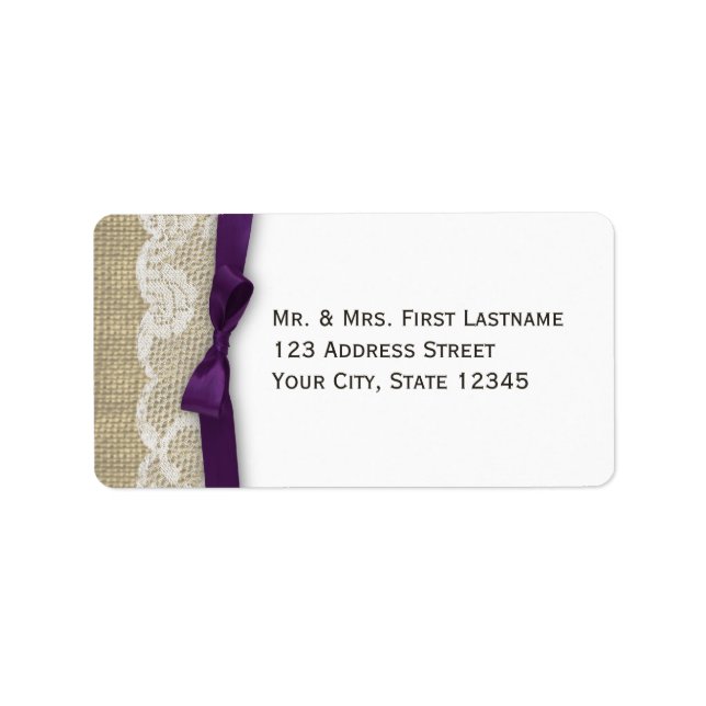Etiqueta Roxo Lace e Fita Escuro (Frente)