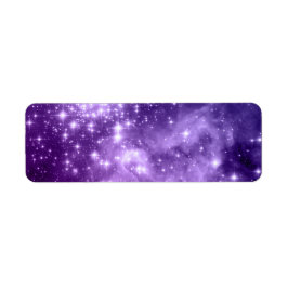 Etiqueta Roxo Magic Stars Celestial Arte Digital