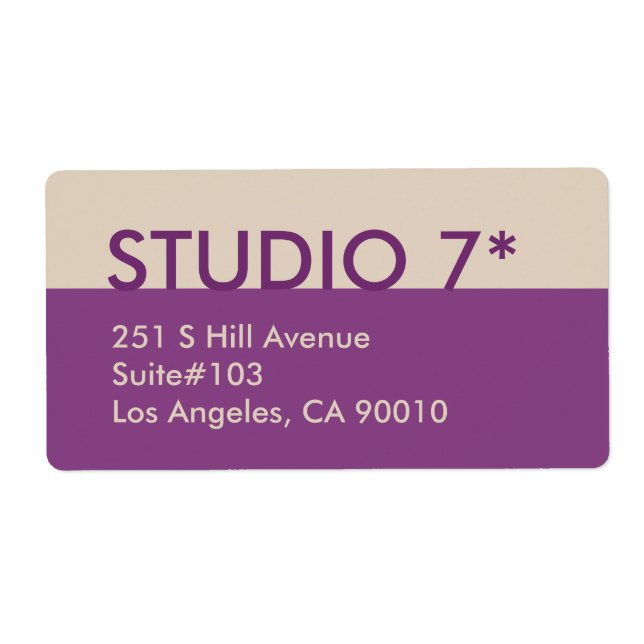 Etiqueta Roxo - Série Natural (Frente)