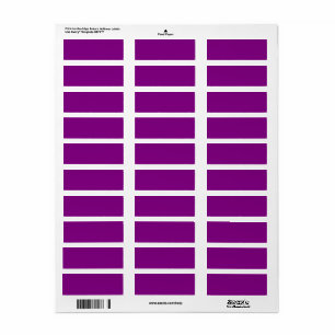 Etiqueta Roxo Verdadeiro