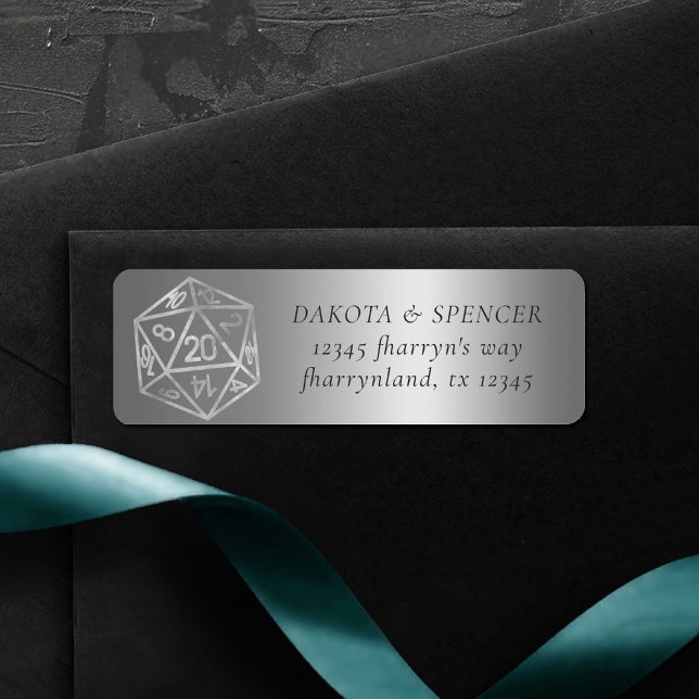 Etiqueta RPG Luxe | Fantasy Sheen Tabletop Gamer Address (Criador carregado)