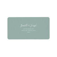 RSVP de Endereços de Casamento Verde Sage