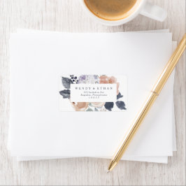 Etiqueta RSVP de Endereços RSVP de Casamento Floral Simples
