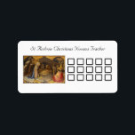 Etiqueta Rua Andrew Christmas Novena Tracker<br><div class="desc">Uma Rua,  Andrew Christmas Novena Tracker para usar no seu planejador,  calendário ou em algum lugar proeminente na sua casa.</div>