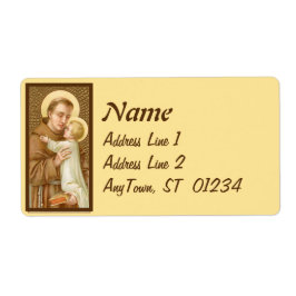 Etiqueta Rua. Anthony de Pádua e a Criança Cristo (JM 05)