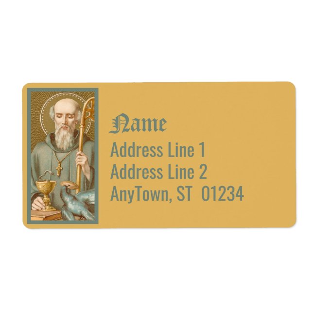 Etiqueta Rua. Bento da Nursia (JM 07) (Frente)