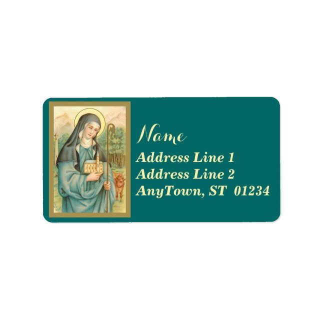 Etiqueta Rua. Brigid da Irlanda (M 014) (Frente)