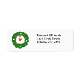 Etiqueta Rua de Natal dos Corações