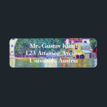 Etiqueta Rua: Igreja Wolfgang por Gustav Klimt, Arte Vitori<br><div class="desc">Fácil de personalizar etiquetas de endereço de retorno, basta adicionar suas informações! Church In Unterach On The Attersee (Rua. Igreja Wolfgang) (1916), de Gustav Klimt, é uma pintura religiosa vitoriana da Era vitoriana Simbiolismo das artes plásticas. A Rua. Igreja Wolfgang na margem sul do lago Attersee na pequena cidade de...</div>