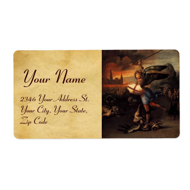 Etiqueta Rua Michael e Dragon (Frente)