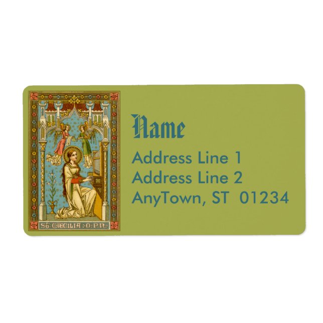 Etiqueta Rua NeoGótica. Cecília de Roma (BNG 02) (Frente)