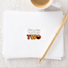 Etiqueta Rua Sésamo | Elmo - Segundo Aniversário