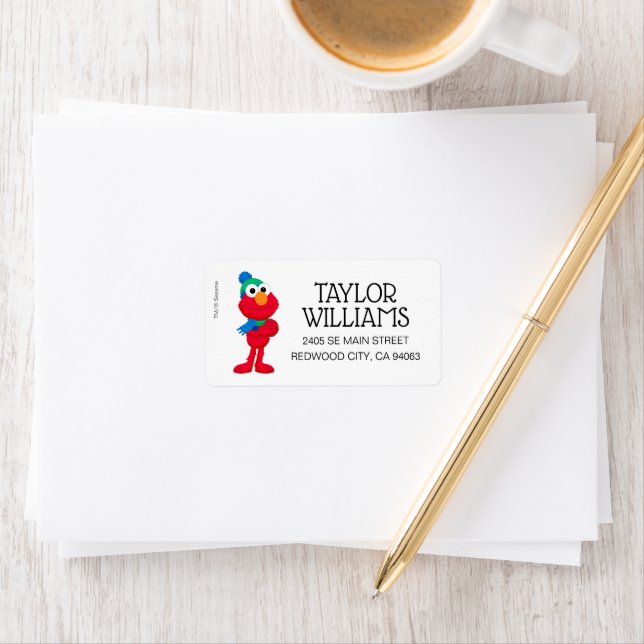 Etiqueta Rua Sésamo | Winter Elmo (Insitu)