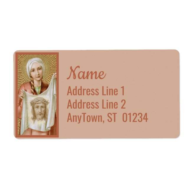 Etiqueta Rua. Verônica de Jerusalém (JM 60) (Frente)