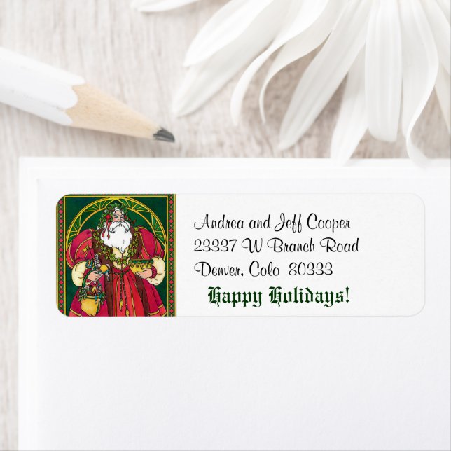 Etiqueta Rua Vitoriana Nicholas Christmas (Insitu)