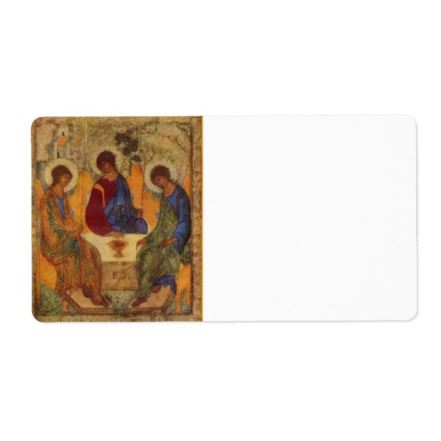 Etiqueta Rublev Trinity na Mesa (Frente)