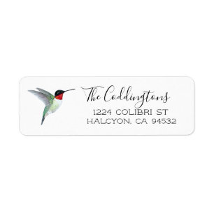 Etiqueta Ruby-throated Hummingbird