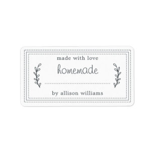 Etiqueta Russo Homemade Baked Goods Jam Canning Kraft