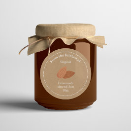 Etiqueta Rustic Almond Jam Sticker