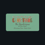 Etiqueta Rustic Country Merry Christmas<br><div class="desc">Rustic Country Merry Christmas</div>