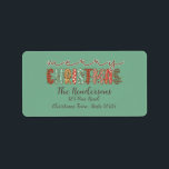 Etiqueta Rustic Country Merry Christmas<br><div class="desc">Rustic Country Merry Christmas</div>