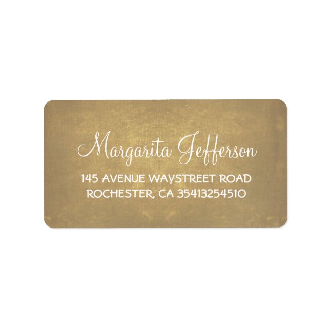 Etiqueta Rustic Old Wedding (Frente)