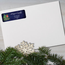 Etiqueta Rustic Woodland Whimsical Mushrooms Christmas