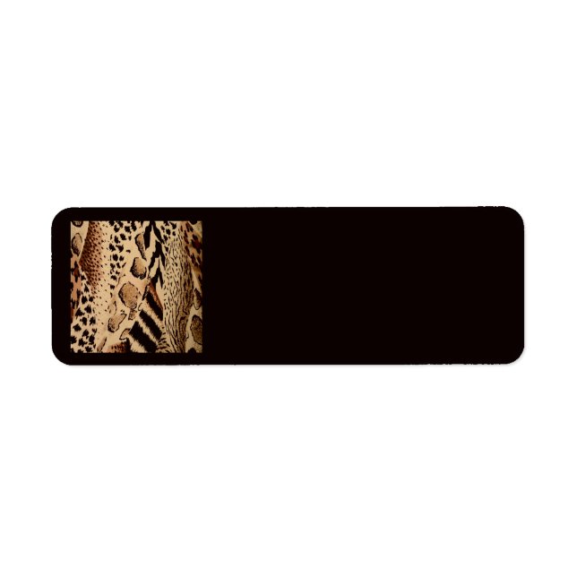 Etiqueta Safari Animal Print Address Labels (Frente)