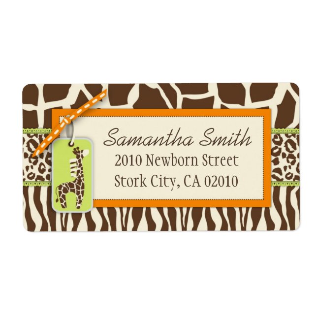 Etiqueta Safari Boy OR Shipping (Frente)