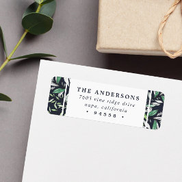 Etiqueta Sage de inverno | Endereço para devolução de feria