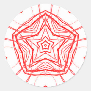 Etiqueta sagrado do decalque da geometria do