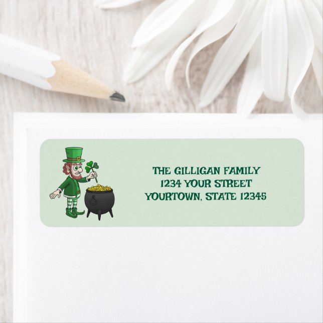 Etiqueta Saint Patrick's Day Leprechaun (Insitu)