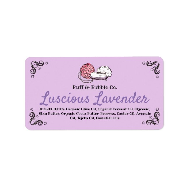 Etiqueta Sal de sabão de bico Sal de sabão artesanal (Frente)