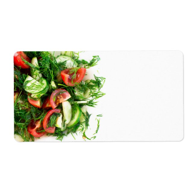 Etiqueta Salada vegetal (Frente)