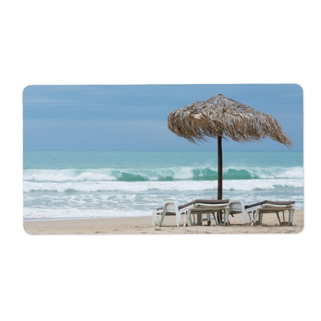 Etiqueta Salas na praia (Frente)