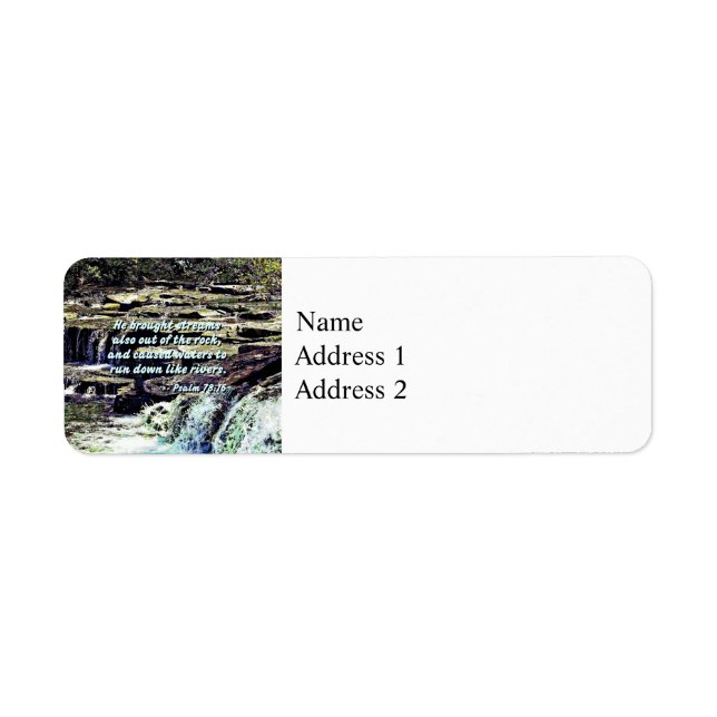 Etiqueta Salm 78-16 - Ele Trouxe Streams ... (Frente)