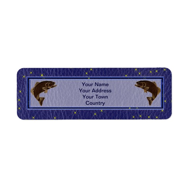 Etiqueta Salmão Zodiac Americano Nativo De Leather (Frente)