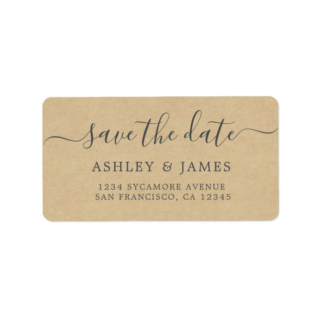 Etiqueta Salvar a data Rótulos de Endereço de Devolução de  (Frente)