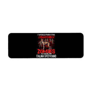 Etiqueta Salve Meu Cão De Greyhound Italiano Na Frente Dos 