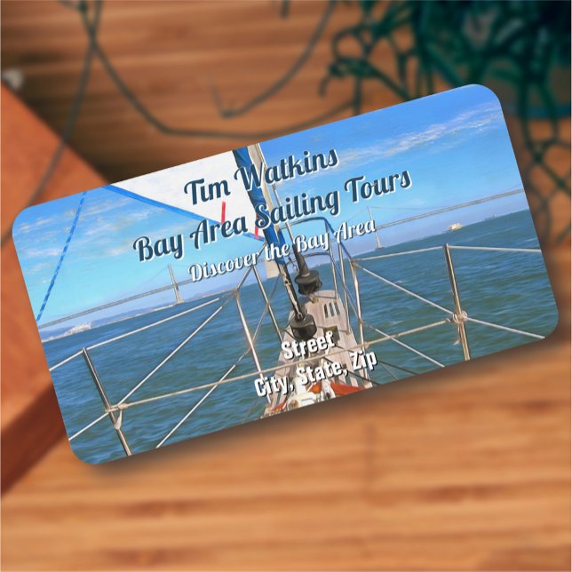 Etiqueta San Francisco Sailing 0869 Endereço (Criador carregado)