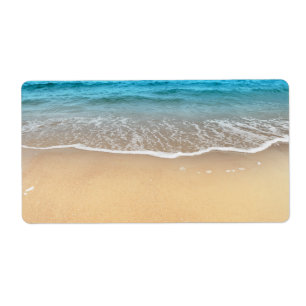 Etiqueta Sandy Beach perfeito