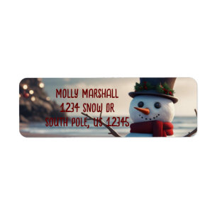 Etiqueta Sandy Snowman