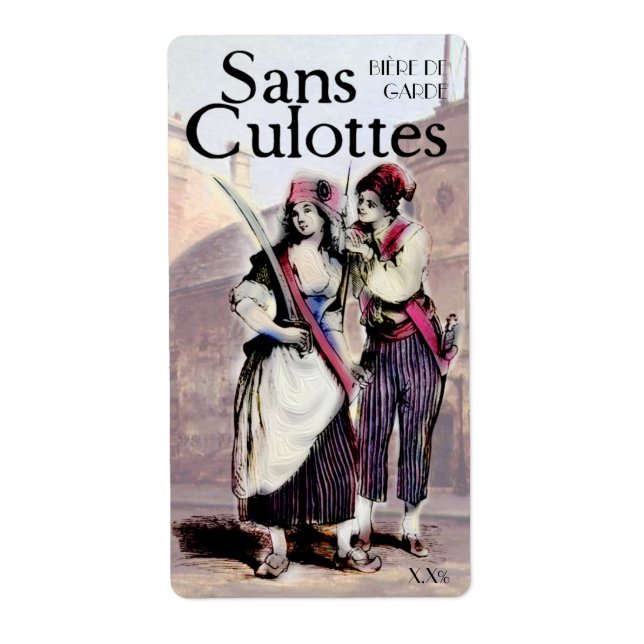 Etiqueta Sans Culottes (Frente)