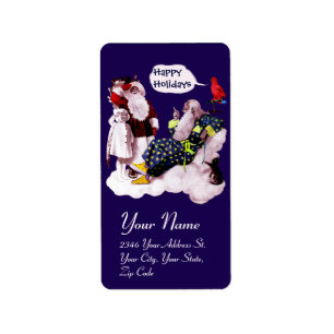 Etiqueta SANTA CLAUS, PEQUENA Festa de Natal ANGEL & MERLIN