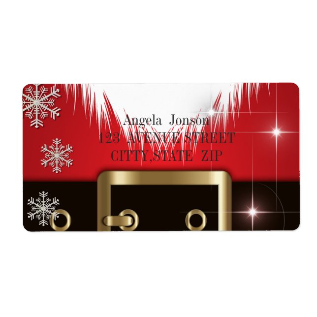 Etiqueta Santa Claus Suit (Frente)