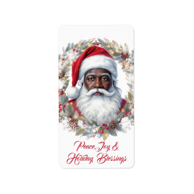 Etiqueta Santa Return Address Label  (Frente)